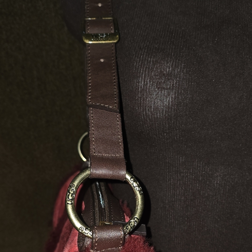 UGG Red/Burgundy and Brown Shoulder Bag - Picture 5 of 7